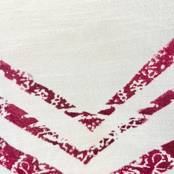 Free People Womens XS Ivory Blue Red Side Tie Tank Top Patriotic - Picture 2 of 10